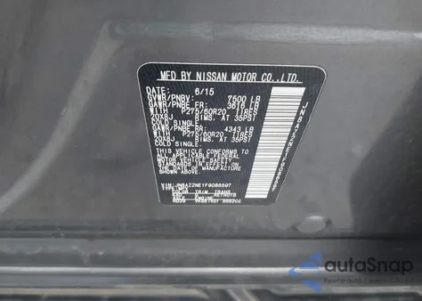 2015 Infiniti Qx80 Limited z USA, uszkodzony, nr VIN JN8AZ2NE1F9086597